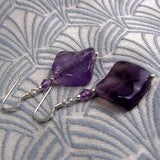 deep purple amethyst earrings