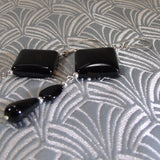 long black drop earrings