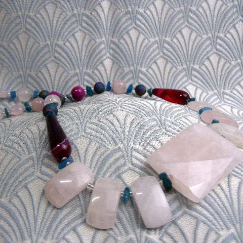 Beaded semi-precious stone jewellery, semi-precious bead jewellery NM63