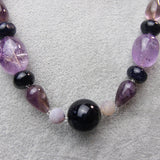 chunky purple amethyst beads