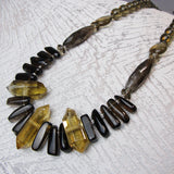 semi-precious stone chunky necklace design