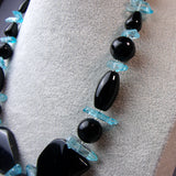 chunky semi-precious stone bead necklace