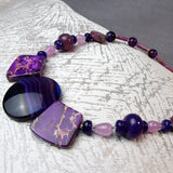 semi-precious stone jewellery, chunky necklace