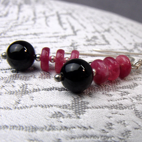 Handmade semi-precious statement earrings, unique statement earrings A13