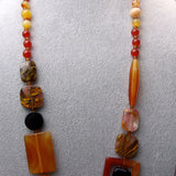 carnelian chunky necklace long design