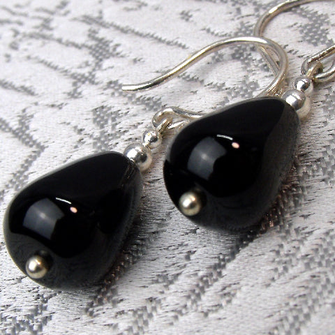 beaded semi-precious earrings, handmade earrings, unique earrings A22