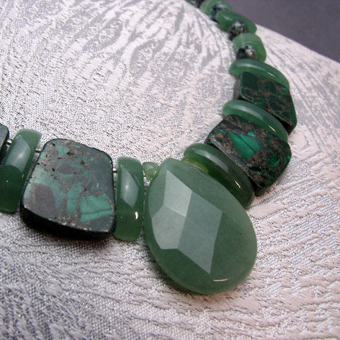 Chunky handmade statement necklace, unique chunky necklace A28