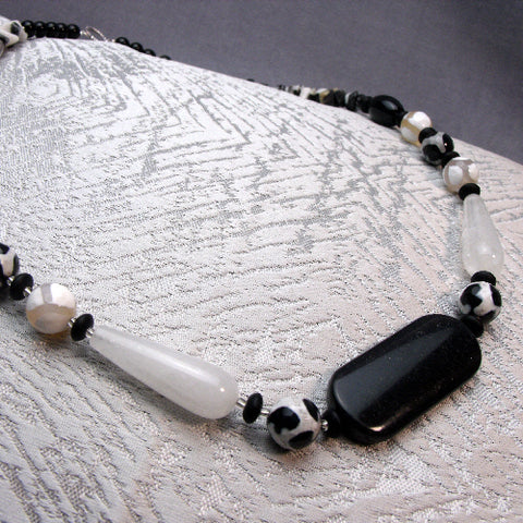 Handmade Semi-Precious Stone Necklace, Semi-Precious Bead Necklace A32