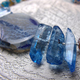 chunky blue crystal beads