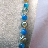 blue semi-precious beads