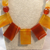 chunky semi-precious carnelian beads