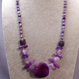 chunky semi-precious bead necklace