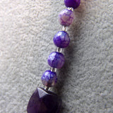 purple semi-precious beads