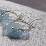 aquamarine bead earrings