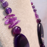 chunky purple beads
