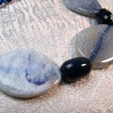 handmade chunky semi-precious stone necklace
