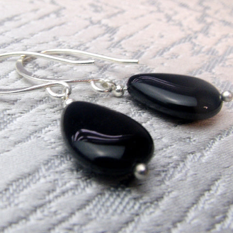 Semi-precious earrings, handmade semi-precious beaded earrings  A83