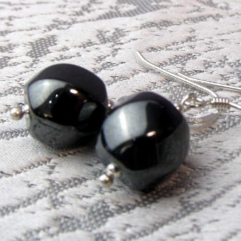 Handmade semi-precious stone earrings, unique semi-precious bead earrings A90
