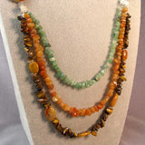 long necklace handmade with a statement