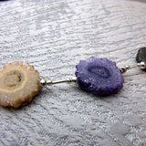 druzy quartz semi-precious beads