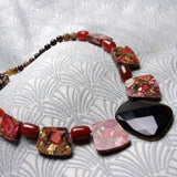 chunky handmade gemstone necklace