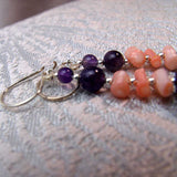 unique handcrafted semi-precious bead earrings