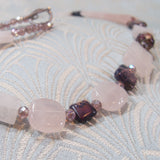 rose quartz jewellery necklace