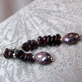 Handmade statement earrings, unique semi-precious earrings statement B17