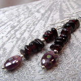 Handmade statement earrings, unique semi-precious earrings statement B17