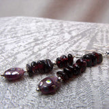 Handmade statement earrings, unique semi-precious earrings statement B17