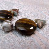 unique earrings handmade from semi-precious beads
