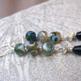 blue semi-precious beads