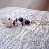 long drop gemstone statement earrings unique handcrafted