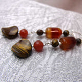 handmade statement earrings long drop