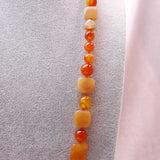 orange semi-precious beads
