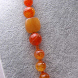 bright bold orange chunky beads