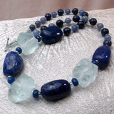 unique semi-precious stone statement jewellery necklace