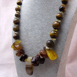 original chunky beaded statement necklace handcrafted uk