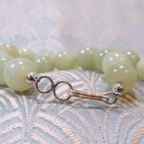 delicate green jade beads