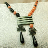 semi-precious bead unique statement jewellery