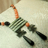 semi-precious statement jewellery unique handmade necklace design