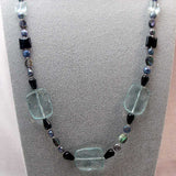 long handmade semi-precious bead necklace uk