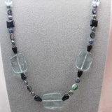 long semi-precious beaded neckalce unusual design