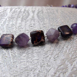 purple semi-precious beads