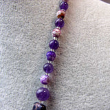 purple semi-precious beads