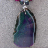 large chunky agate pendant
