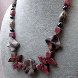 unique handmade semi-precious bead necklace one of a kind