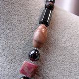 semi-precious bead detail for handmade necklace