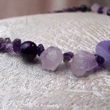 chunky purple amethyst beads