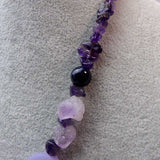 purple amethyst, purple agate sem-precious beads